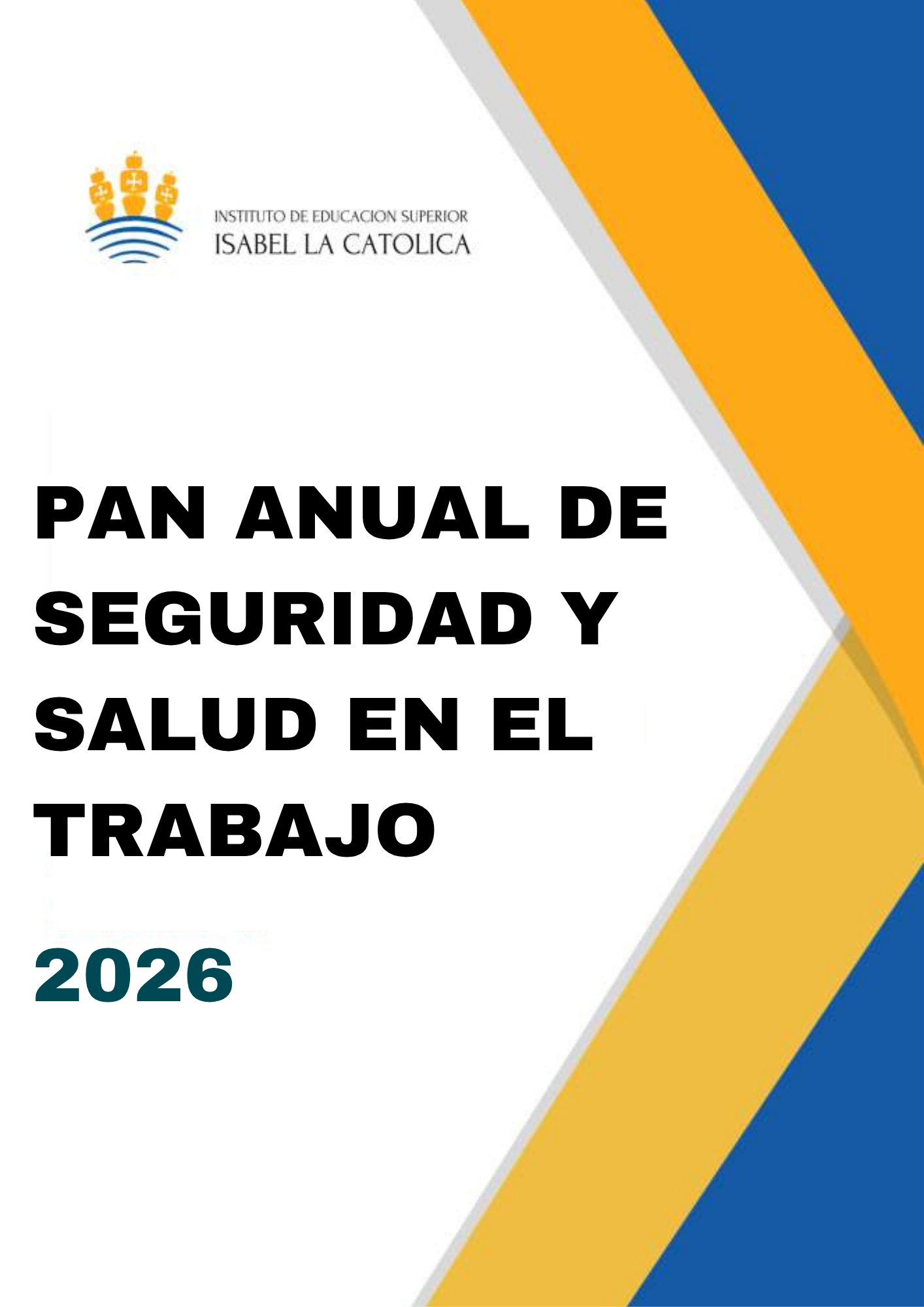 Portada de Plan anual de seguridad y salud en el trabajo